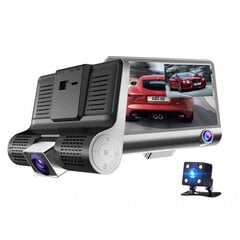 DVR TRIPLE augstas izšķirtspējas IPS ekrāns, 170 grādu video reģistrators ar aizmugurējo videokameru цена и информация | Видеорегистраторы | 220.lv