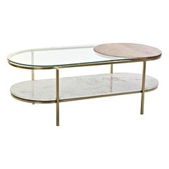 Centrālais galds DKD Home Decor Metāls Marmors Glamour (116 x 50 x 43 cm) cena un informācija | Žurnālgaldiņi | 220.lv