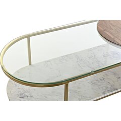 Centrālais galds DKD Home Decor Metāls Marmors Glamour (116 x 50 x 43 cm) cena un informācija | Žurnālgaldiņi | 220.lv