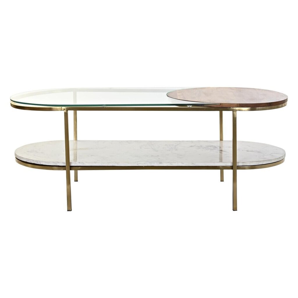 Centrālais galds DKD Home Decor Metāls Marmors Glamour (116 x 50 x 43 cm) cena un informācija | Žurnālgaldiņi | 220.lv