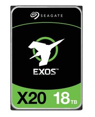 Seagate Exos X20 (ST18000NM003D) cena un informācija | Iekšējie cietie diski (HDD, SSD, Hybrid) | 220.lv