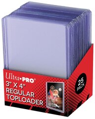Spēļu kāršu uzmavas UP Toploader - 3" x 4" Clear Regular, 25 gab. cena un informācija | Galda spēles | 220.lv