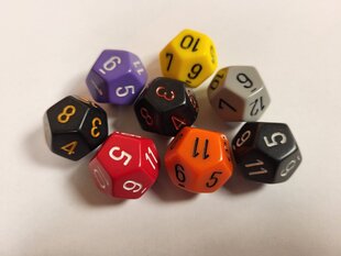 Игральные кости Chessex d12 Polyhedral Dice, 1шт. цена и информация | Настольные игры, головоломки | 220.lv