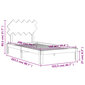 vidaXL gultas rāmis ar galvgali, 100x200 cm, masīvkoks cena un informācija | Gultas | 220.lv