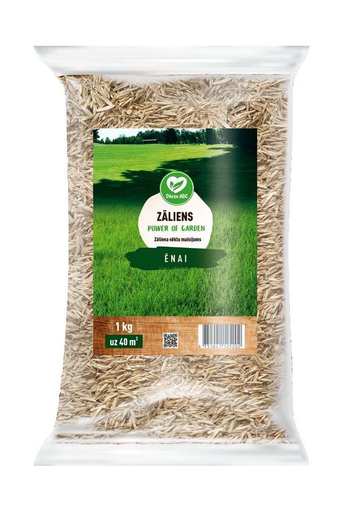 Zāliena sēklu maisījums ēnai Dārza ABC, 1kg цена и информация | Zāliena sēklas | 220.lv