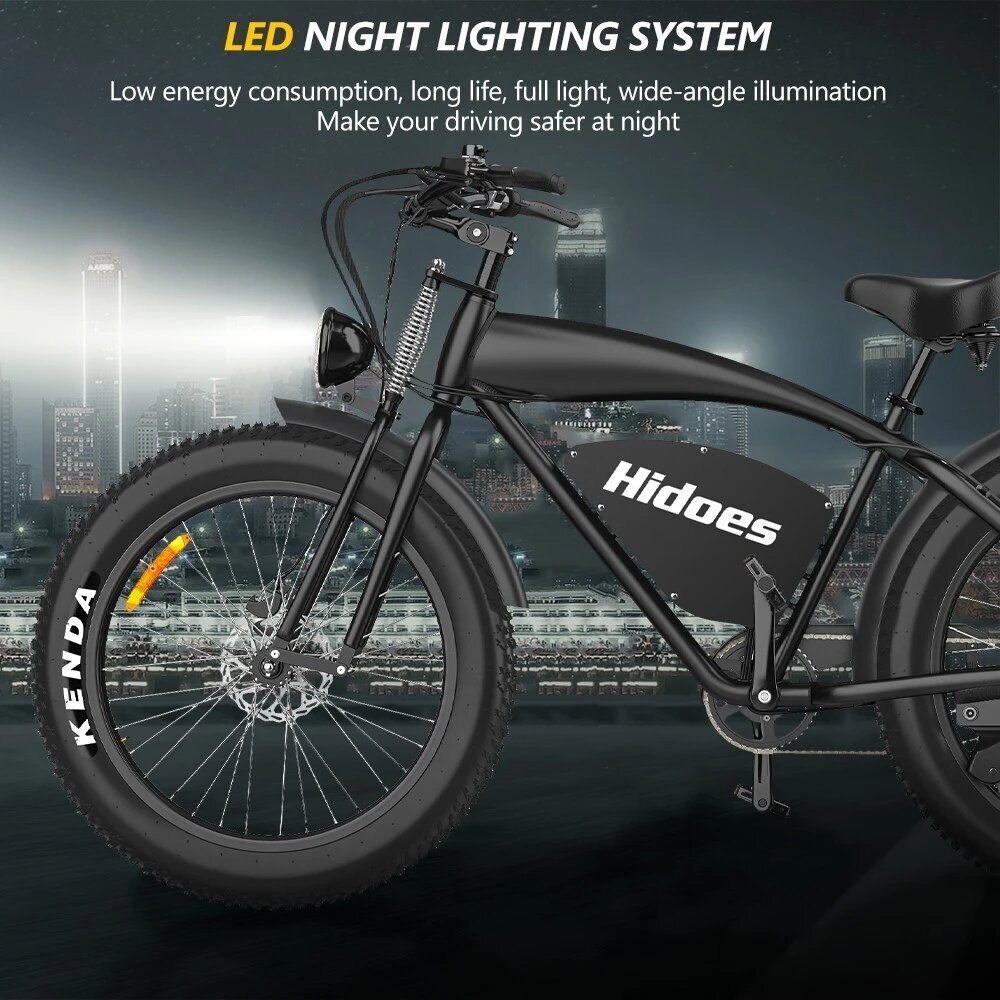 Elektriskais velosipēds Hidoes B3, 26", melns, 1200W, 17,5Ah cena un informācija | Elektrovelosipēdi | 220.lv