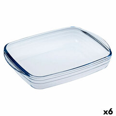 Форма для выпечки Ô Cuisine Прямоугольный Прозрачный Cтекло 28 x 20 x 5 cm (6 штук) цена и информация | Формы, посуда для выпечки | 220.lv