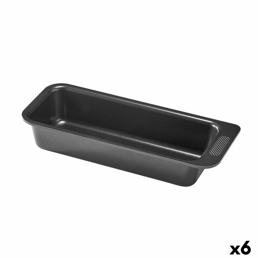 Krāsns Veidne Pyrex Magic Taisnstūra Melns Ø 26 cm (6 gb.) cena un informācija | Cepamais papīrs, trauki, formas | 220.lv