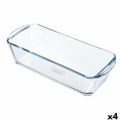 Krāsns Veidne Pyrex Classic Taisnstūra 32 x 12 x 8 cm Caurspīdīgs (4 gb.) cena un informācija | Cepamais papīrs, trauki, formas | 220.lv