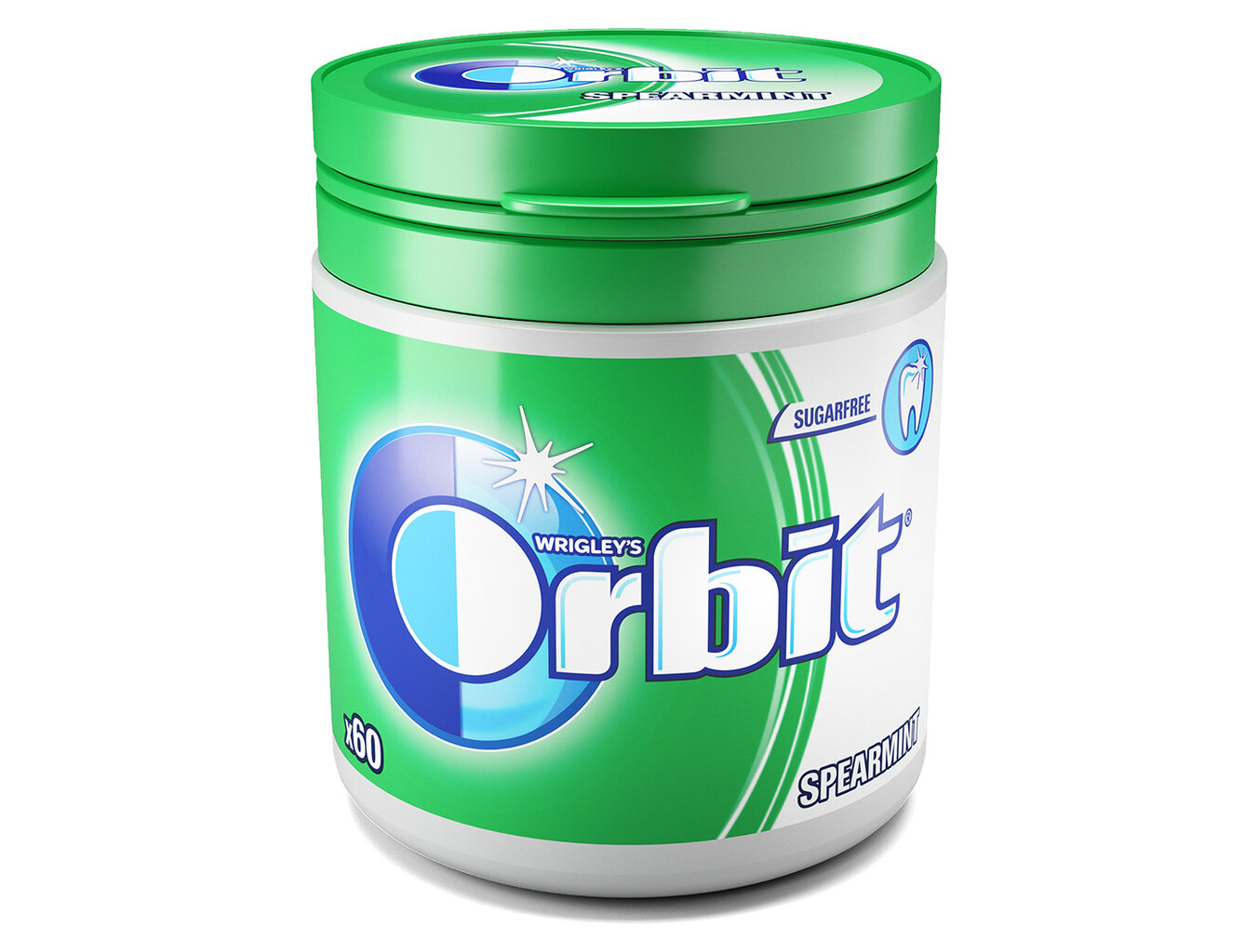 Košļājamā gumija ORBIT Spearmint Canister, 84 g цена и информация | Saldumi | 220.lv
