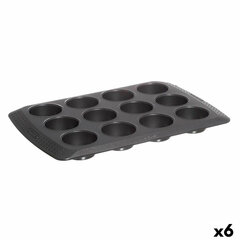 Форма для мини-тарталеток Pyrex Magic Чёрный 31 x 26 x 4 cm (6 штук) цена и информация | Формы, посуда для выпечки | 220.lv