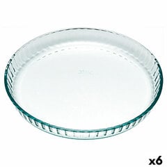 Форма для выпечки Pyrex Classic Круглый Простой Прозрачный 25 x 25 x 4 cm (6 штук) цена и информация | Формы, посуда для выпечки | 220.lv