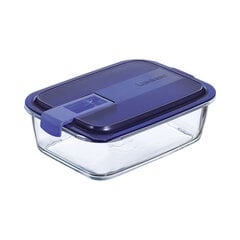 Герметичная коробочка для завтрака Luminarc Easy Box Синий Cтекло (6 штук) (1,22 L) цена и информация | Посуда для хранения еды | 220.lv