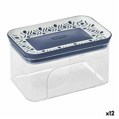 лодка Stefanplast герметический 10,3 x 8 x 15,5 cm Синий Пластик 700 ml (12 штук) цена и информация | Посуда для хранения еды | 220.lv