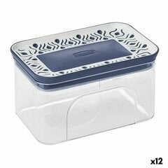 лодка Stefanplast герметический 10,3 x 8 x 15,5 cm Синий Пластик 700 ml (12 штук) цена и информация | Посуда для хранения еды | 220.lv