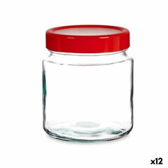 Skārdene Sarkans Caurspīdīgs Stikls polipropilēns (1 L) (12 gb.) цена и информация | Посуда для хранения еды | 220.lv