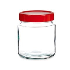 Skārdene Sarkans Caurspīdīgs Stikls polipropilēns (1 L) (12 gb.) cena un informācija | Trauki pārtikas uzglabāšanai | 220.lv
