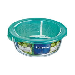 Круглая коробочка для завтраков с крышкой Luminarc Keep'n Lagon 13,5 x 6 cm бирюзовый 680 ml Cтекло (6 штук) цена и информация | Посуда для хранения еды | 220.lv