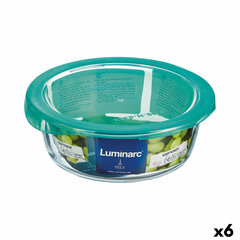 Круглая коробочка для завтраков с крышкой Luminarc Keep'n Lagon 920 ml 15,6 x 6,6 cm бирюзовый Cтекло (6 штук) цена и информация | Посуда для хранения еды | 220.lv