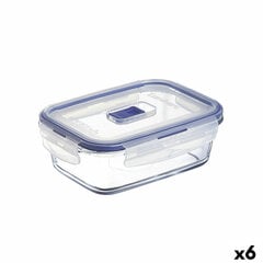 Герметичная коробочка для завтрака Luminarc Pure Box Active 16 x 11 cm 820 ml Двухцветный Cтекло (6 штук) цена и информация | Посуда для хранения еды | 220.lv