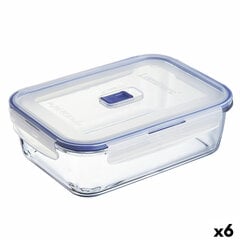 Герметичная коробочка для завтрака Luminarc Pure Box Active 22 x 16 cm 1,97 l Двухцветный Cтекло (6 штук) цена и информация | Посуда для хранения еды | 220.lv