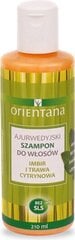 Аюрведический шампунь Orientana имбирь и лемонграсс, 210 мл цена и информация | Шампуни | 220.lv