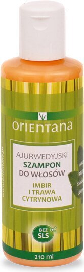 Ājurvēdas šampūns Orientana ingvers un citronzāle, 210 ml цена и информация | Šampūni | 220.lv