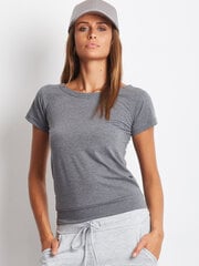 T-krekls, tumši pelēks цена и информация | Женские футболки | 220.lv