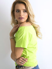 T-krekls, fluo zaļš цена и информация | Женские футболки | 220.lv