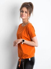 T-krekls, tumši oranžs цена и информация | Женские футболки | 220.lv