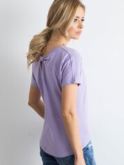 Фиолетовая хлопковая футболка с надписью  цена и информация | Футболка женская | 220.lv