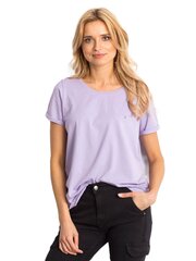Фиолетовая хлопковая футболка с надписью  цена и информация | Футболка женская | 220.lv