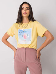 T-krekls, dzeltens cena un informācija | T-krekli sievietēm | 220.lv