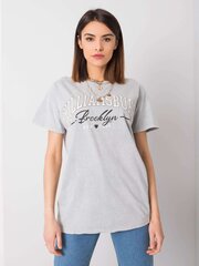 T-krekls, gaiši pelēks цена и информация | Футболка женская | 220.lv