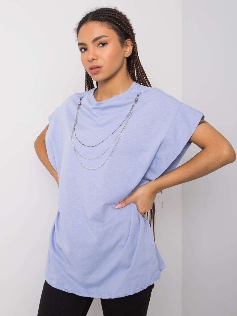 T-krekls, gaiši zils cena un informācija | T-krekli sievietēm | 220.lv