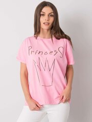 T-krekls, rozā цена и информация | Женские футболки | 220.lv