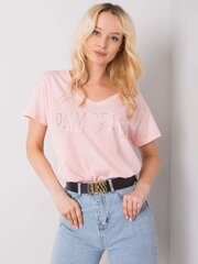 T-krekls, gaiši rozā цена и информация | Женские футболки | 220.lv