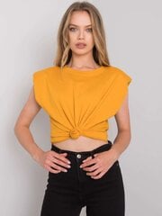 T-krekls, tumši dzeltens cena un informācija | T-krekli sievietēm | 220.lv