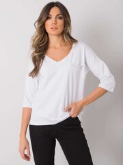 Blūze, balta цена и информация | Женские футболки | 220.lv