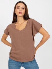 T-krekls, brūns cena un informācija | T-krekli sievietēm | 220.lv