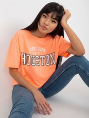 T-krekls, fluo oranžs цена и информация | Женские футболки | 220.lv