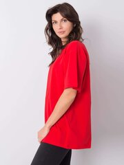 T-krekls, sarkans цена и информация | Футболка женская | 220.lv