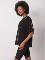 Женская черная блузка больших размеров цена и информация | Футболка женская | 220.lv