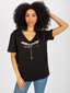T-krekls, melns цена и информация | T-krekli sievietēm | 220.lv