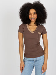 классическая графитовая футболка с v-образным вырезом emory цена и информация | Женские футболки | 220.lv