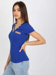 T-krekls, tumši zils цена и информация | Женские футболки | 220.lv
