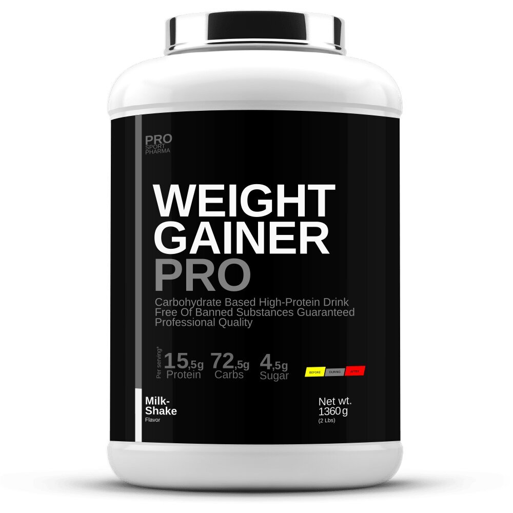 PROSPORTPHARMA WEIGHT GAINER PRO - Šokolādes garša 1360g cena un informācija | Uztura bagātinātāji, preparāti muskuļu masas palielināšanai | 220.lv