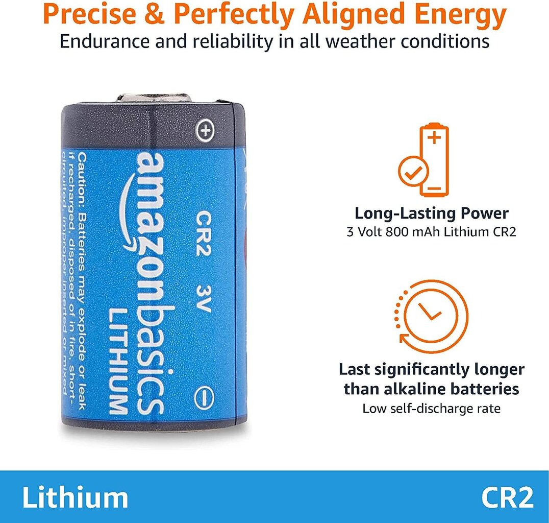Iepakojumā 12 CR2 litija baterijas, 3V cena un informācija | Baterijas | 220.lv