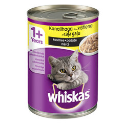 WHISKAS консервы для кошек с курицей в соусе, 400 г, 5 ШТ, цена и информация | Консервы для котов | 220.lv