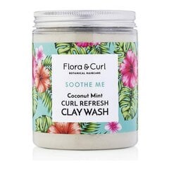 Pret Matu-Izkrišanas Krēms Flora & Curl Soothe Me Piparmētra Kokosrieksts Māls Atsvaidzinošs 260 g cena un informācija | Šampūni | 220.lv